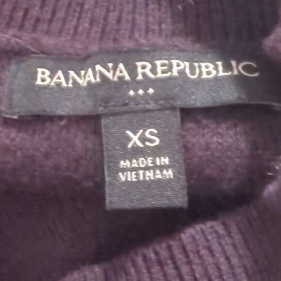 Banana Republic Factory Eggplant Mock Turtleneck Sweater - Picture 4 of 5
